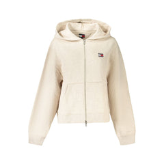 Suéter de algodón beige para mujer de Tommy Hilfiger