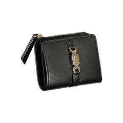 Cartera elegante negra con cremallera y monedero de Tommy Hilfiger