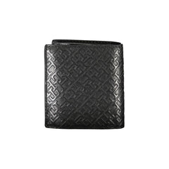 Cartera elegante de cuero negro con dos compartimentos de Tommy Hilfiger