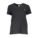 Camiseta de algodón negra para mujer de Levi's