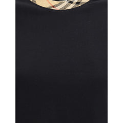 Camiseta de cuello redondo a cuadros de Burberry