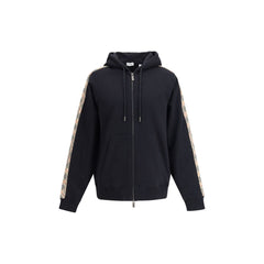 Sudadera con capucha y ribete de cuadros de Burberry