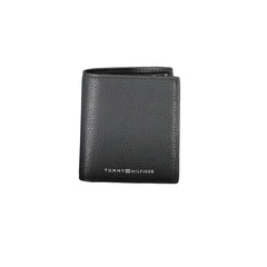 Cartera de cuero negra para hombre de Tommy Hilfiger