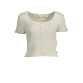 Top Levi's de algodón blanco para mujer
