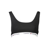 Sujetador deportivo Tommy Hilfiger de algodón negro para mujer
