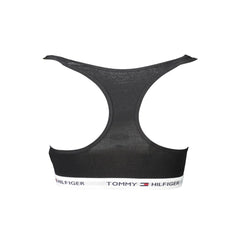 Sujetador deportivo Tommy Hilfiger de algodón negro para mujer