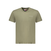 Camiseta de algodón verde Tommy Hilfiger para hombre
