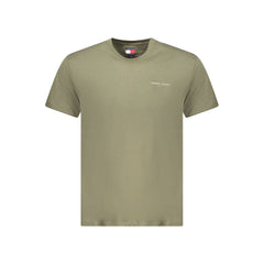 Camiseta de algodón verde Tommy Hilfiger para hombre