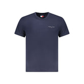 Camiseta azul de algodón Tommy Hilfiger para hombre