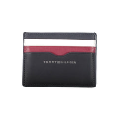 Cartera de cuero azul Tommy Hilfiger para hombre