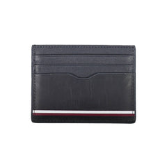 Cartera de cuero azul Tommy Hilfiger para hombre