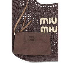 Bolso de hombro Miu Miu Rafia