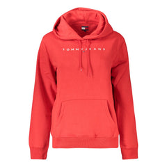 Suéter rojo de algodón orgánico para mujer de Tommy Hilfiger