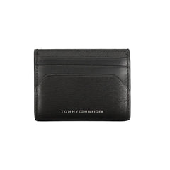 Cartera de cuero negra Tommy Hilfiger