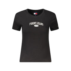 Camisetas y tops de algodón negros de Tommy Hilfiger