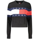 Suéter de algodón negro Tommy Hilfiger para mujer