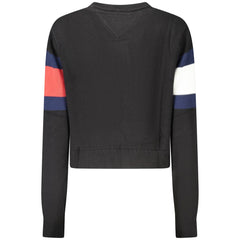 Suéter de algodón negro Tommy Hilfiger para mujer