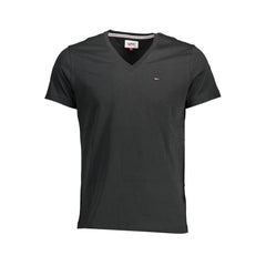 Camiseta de algodón negra de Tommy Hilfiger