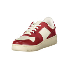 Zapatillas Tommy Hilfiger de piel roja para mujer