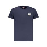 Camiseta azul de algodón Tommy Hilfiger para hombre