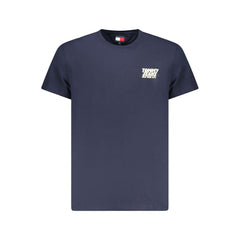 Camiseta azul de algodón Tommy Hilfiger para hombre