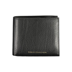 Cartera de cuero negra Tommy Hilfiger