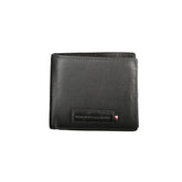 Cartera de cuero negra para hombre de Tommy Hilfiger