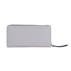 Cartera de piel de becerro morada de Maison Margiela