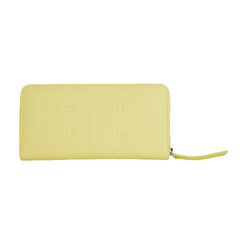 Cartera de piel de becerro amarilla de Maison Margiela