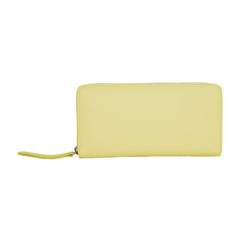 Cartera de piel de becerro amarilla de Maison Margiela