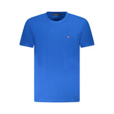 Camiseta de algodón azul Napapijri para hombre