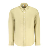 Camisa de algodón beige Timberland para hombre