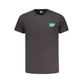 Camiseta negra de algodón Tommy Hilfiger para hombre