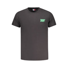 Camiseta negra de algodón Tommy Hilfiger para hombre