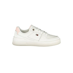Zapatillas Tommy Hilfiger elegantes blancas con cordones y detalle en contraste