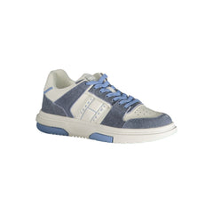 Zapatillas Tommy Hilfiger de piel azul claro para mujer