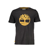 Camiseta de algodón negra Timberland