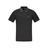 Polo de algodón negro de Hugo Boss