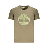 Camiseta de algodón verde Timberland