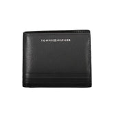 Cartera de cuero negra para hombre de Tommy Hilfiger