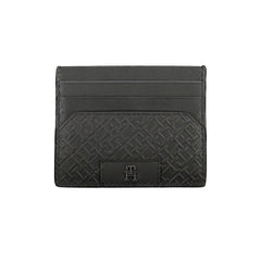 Cartera de cuero negra Tommy Hilfiger