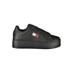 Zapatillas Tommy Hilfiger negras de polietileno para mujer