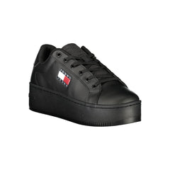 Zapatillas Tommy Hilfiger negras de polietileno para mujer