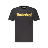 Camiseta de algodón negra Timberland