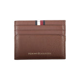Cartera de cuero marrón para hombre de Tommy Hilfiger