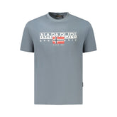 Camiseta Napapijri de algodón marrón para hombre