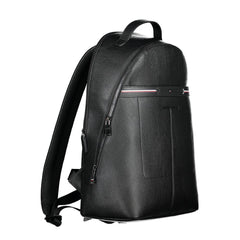 Mochila Tommy Hilfiger de polietileno negra para hombre