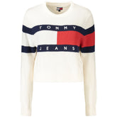 Suéter blanco de algodón para mujer de Tommy Hilfiger