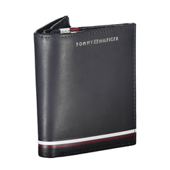 Cartera de cuero azul Tommy Hilfiger para hombre