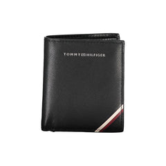 Cartera de cuero negra para hombre de Tommy Hilfiger